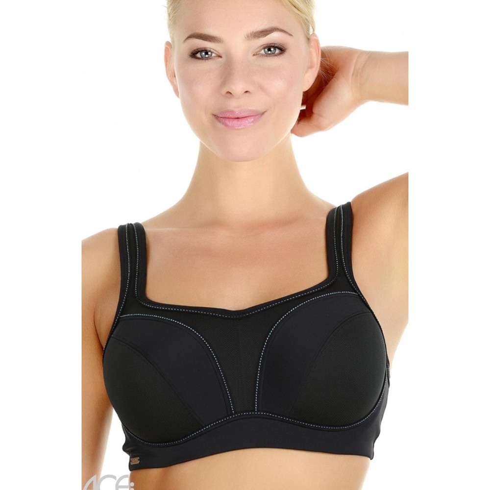 Chantelle Women's Sport High Impact Convertible Bra Black Size 30D